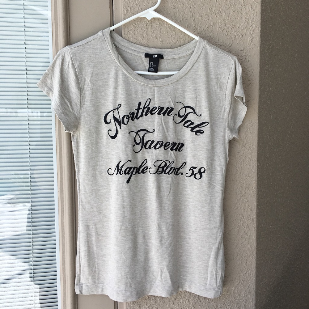 NWOT Light Beige H&M Top Size S